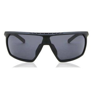 Adidas Sunglasses 0SP0030/S 02A 70 Full Rim Matte Black with Grey Lens for Men